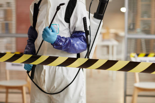 Professional Biohazard Cleanup technician working in Brokaw, WI